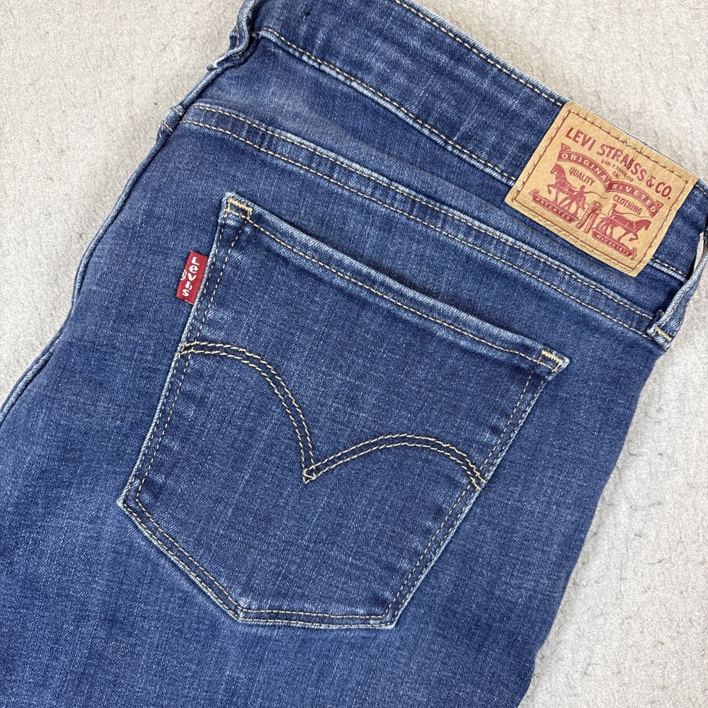Levi's 721 Women's Blue Medium Wash High Rise Skinny Jeans 5-Pocket size 32